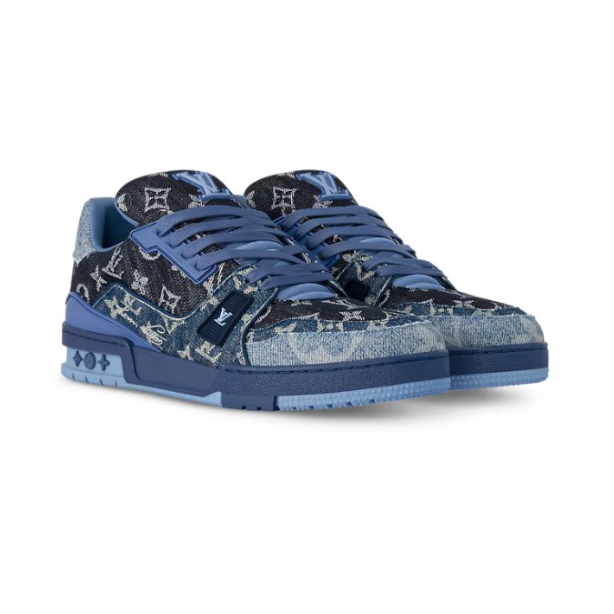 Louis Vuitton Trainer Monogram Denim Blue