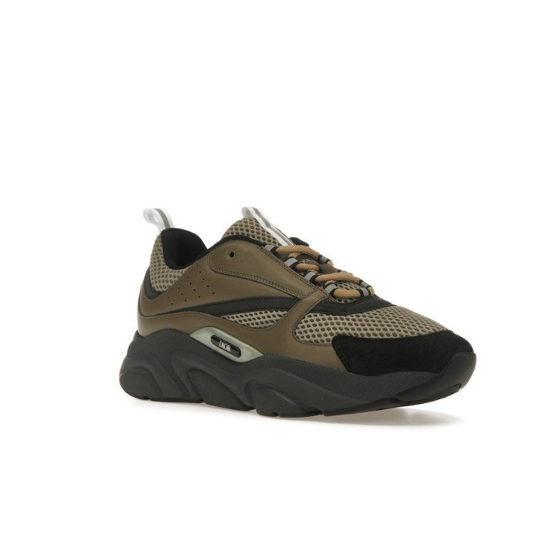 Dior B22 Khaki Black Calfskin