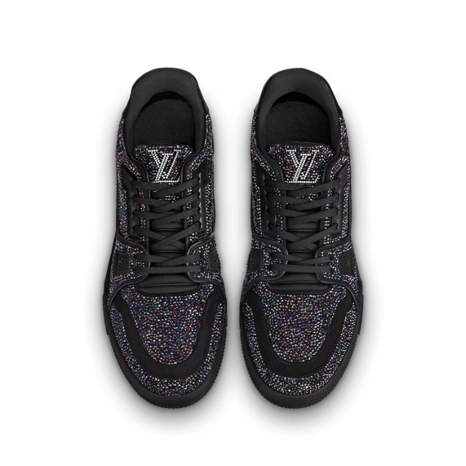 Louis Vuitton Trainer Black Multicolor Rhinestone